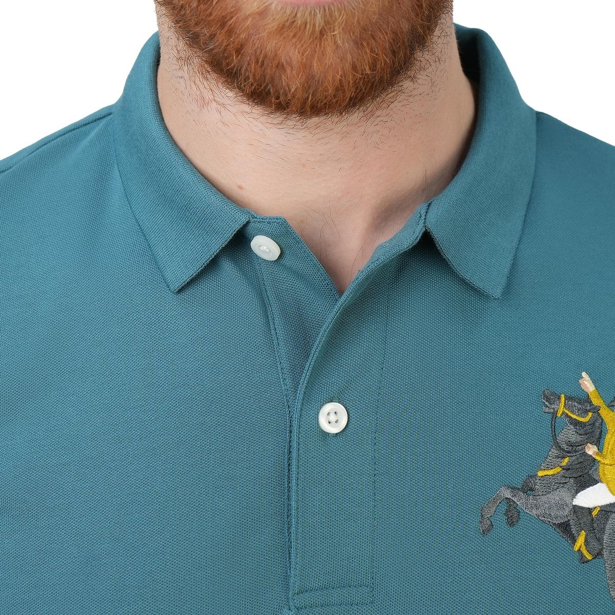 Men's Slim Fit Cotton Short Sleeve Napoleon Polo S - Shop Giordano