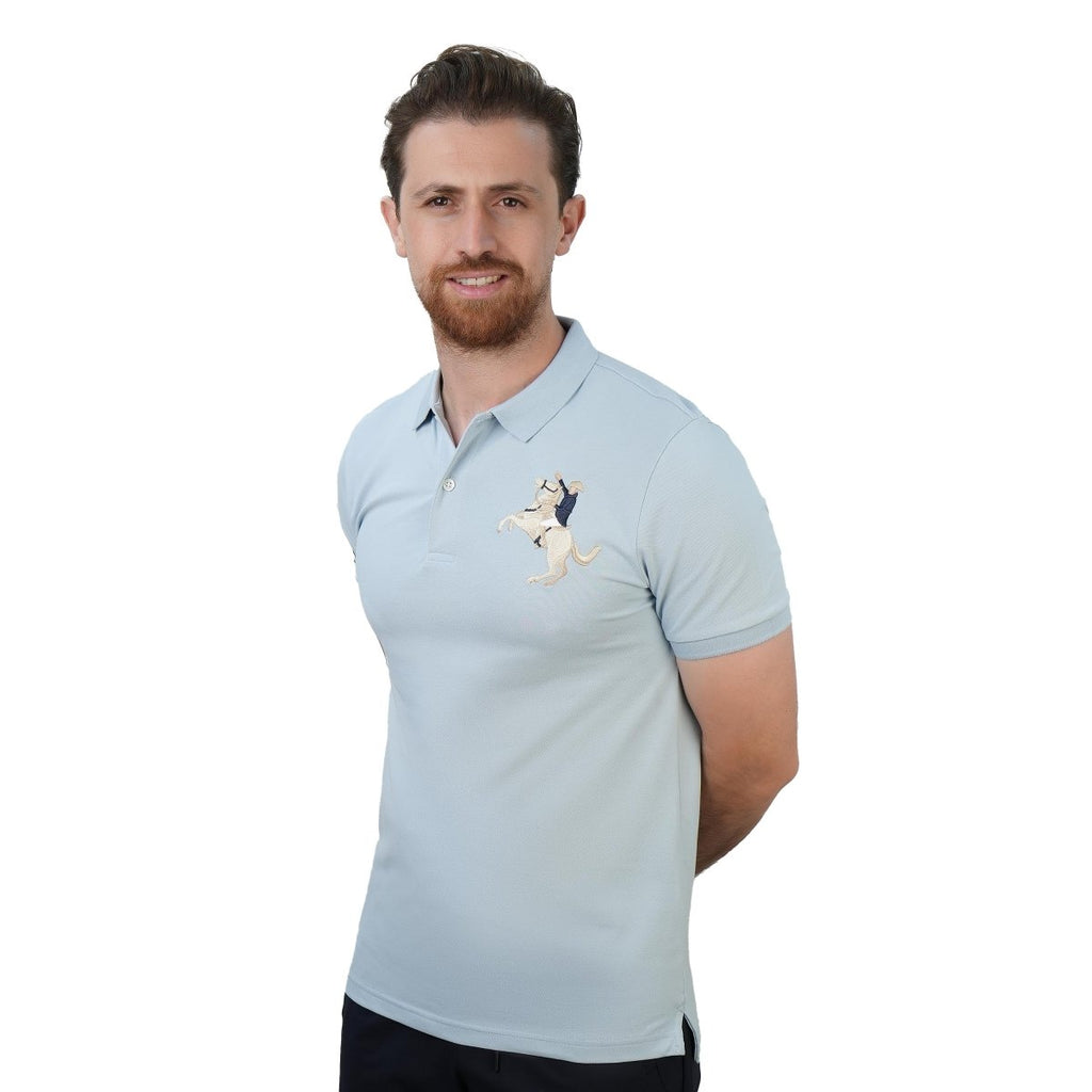 Men's Slim Fit Cotton Short Sleeve Napoleon Polo S - Shop Giordano