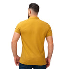 Men's Slim Fit Cotton Short Sleeve Napoleon Polo S - Shop Giordano