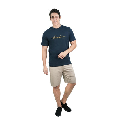 Men's Slim Fit Cotton Signature Print Tee - Giordano