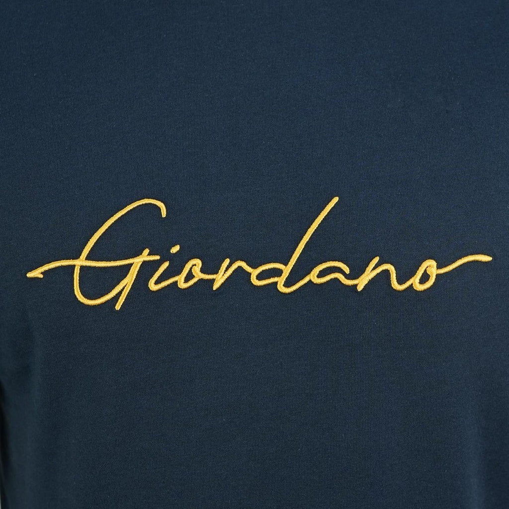 Men's Slim Fit Cotton Signature Print Tee S - Shop Giordano
