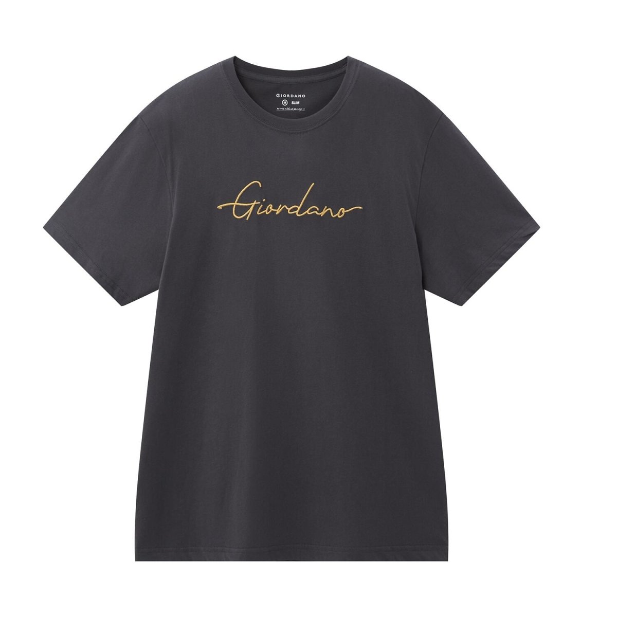 Men's Slim Fit Cotton Signature Print Tee - Giordano