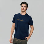 Men’S Slim Fit Cotton Signature Print Tee S - Shop Giordano
