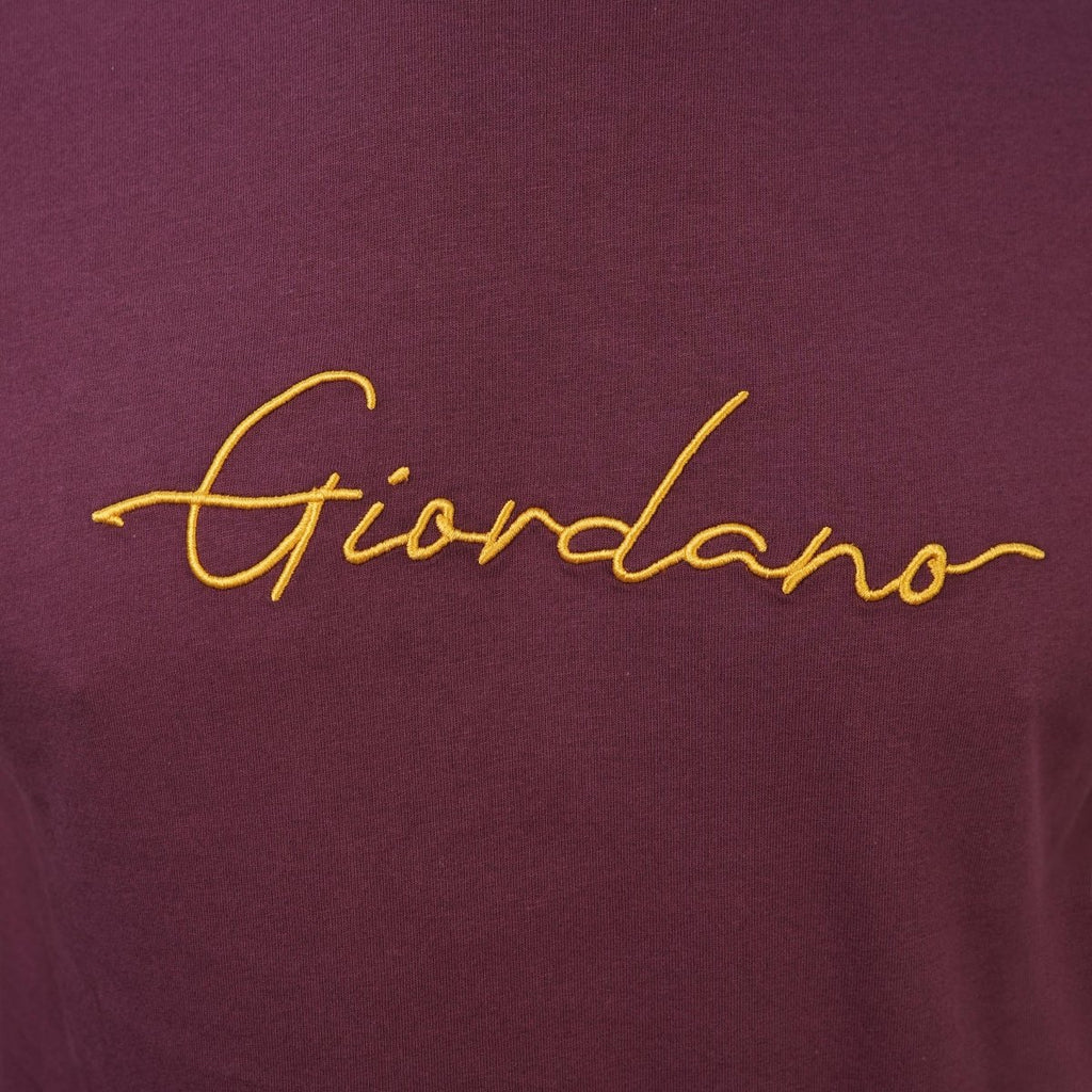 Men's Slim Fit Cotton Signature Print Tee S - Shop Giordano