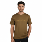 Men's Slim Fit Cotton Signature Print Tee S - Shop Giordano