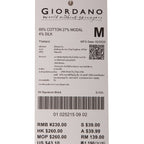 Giordano Men's Slim Fit Crewneck Tee - Cotton Modal Silk Blend - Premium Tee