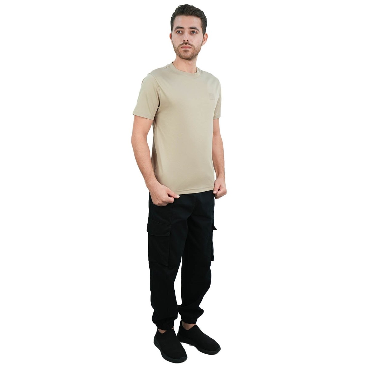 Men's Slim Fit Crewneck Tee - Cotton Modal Silk Blend S - Shop Giordano