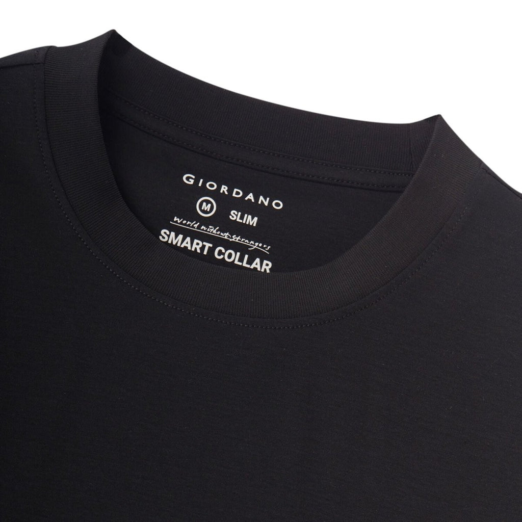 Giordano Men's Slim Fit Crewneck Tee - Cotton Modal Silk Blend - Premium Tee