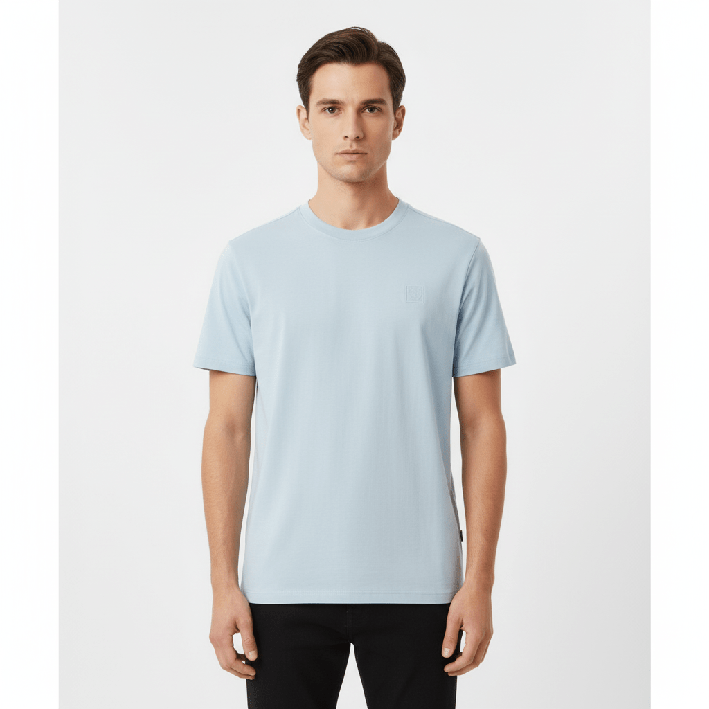 Men's Slim Fit Crewneck Tee - Cotton Modal Silk Blend S - Shop Giordano