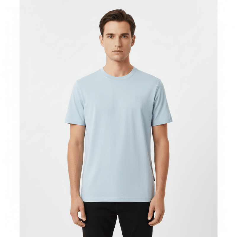Men's Slim Fit Crewneck Tee - Cotton Modal Silk Blend S - Shop Giordano