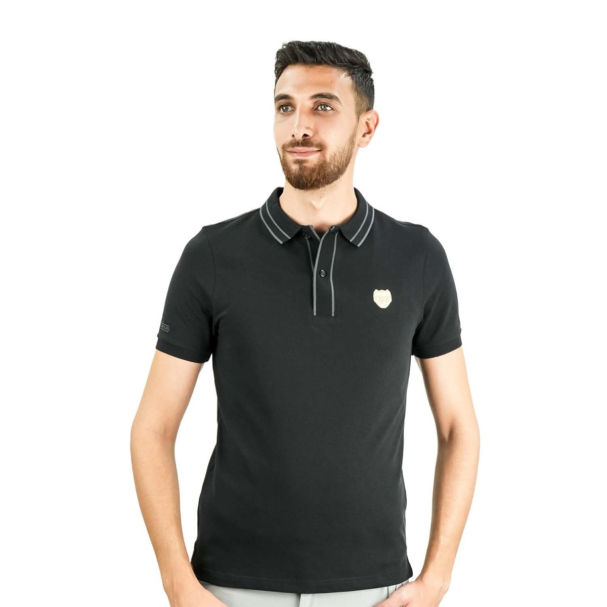 Giordano Men's Slim Fit Embroidered Infinite Polo - Premium Polo