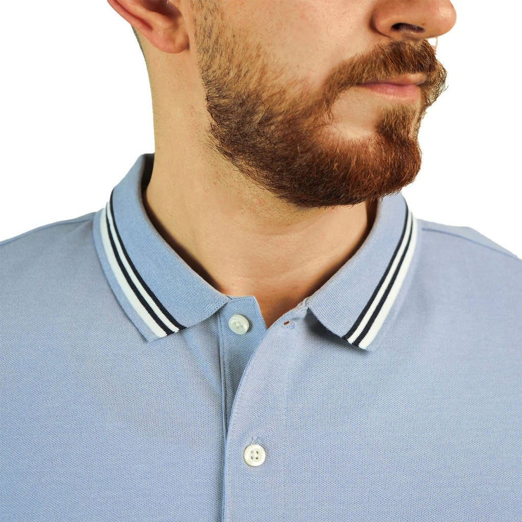 Giordano Men's Slim Fit Embroidered Infinite Polo - Premium Polo