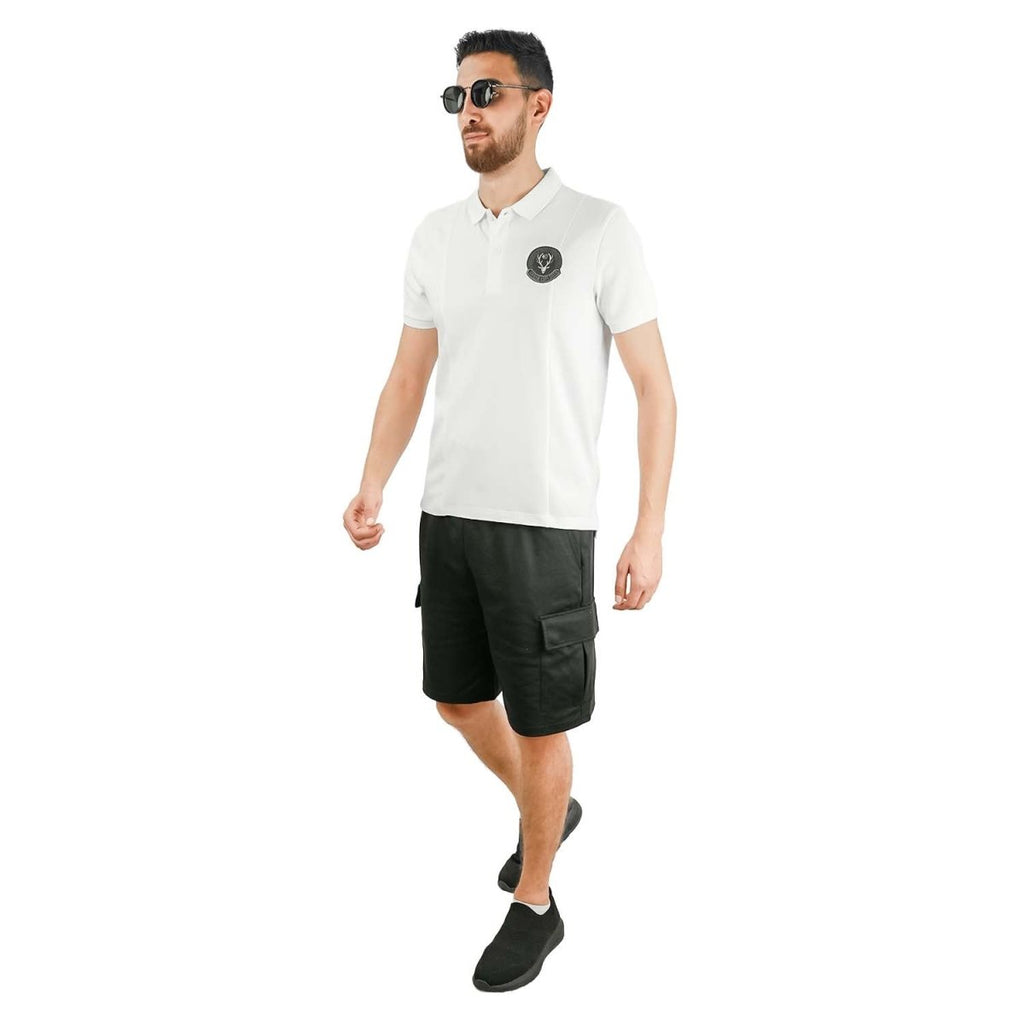 Giordano Men's Slim Fit Embroidered Infinite Polo - Premium Polo