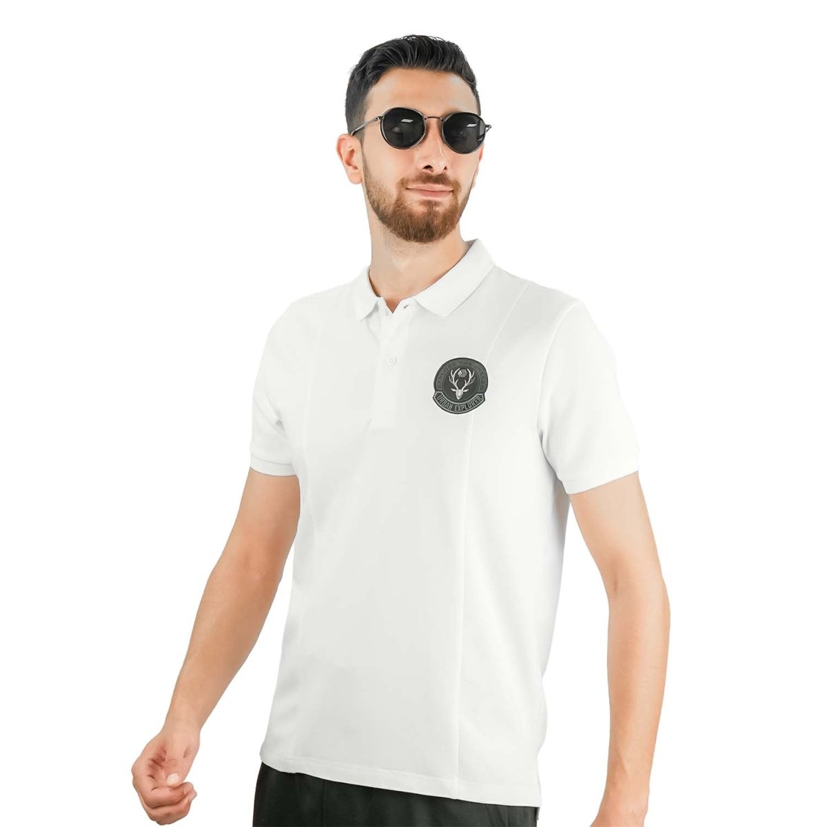 Giordano Men's Slim Fit Embroidered Infinite Polo - Premium Polo