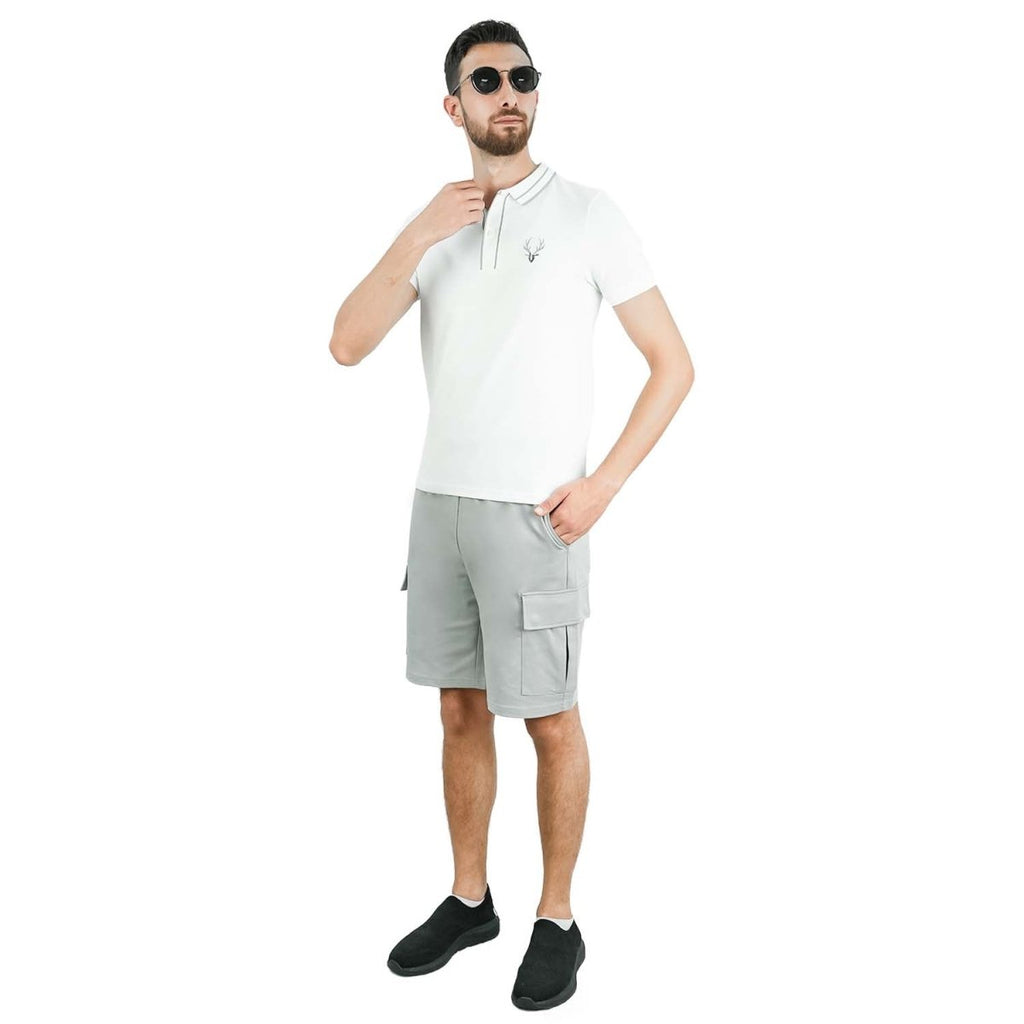 Giordano Men's Slim Fit Embroidered Infinite Polo - Premium Polo