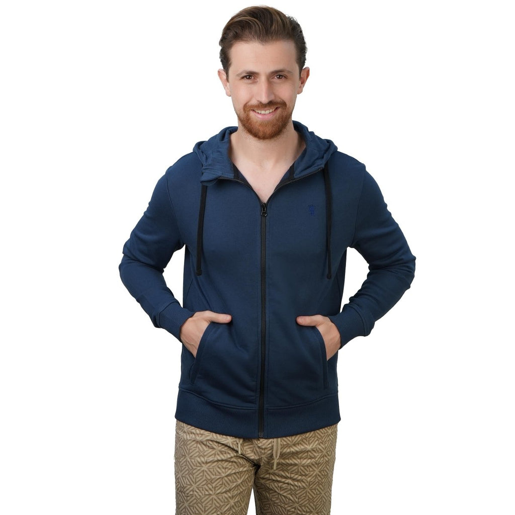 Men's Slim Fit French Terry Knit Hoodie Jacket S - Shop Giordano
