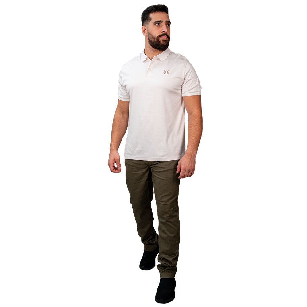 Men's Slim Fit Interlock Polo With Embroidery - Liquid Touch S - Shop Giordano