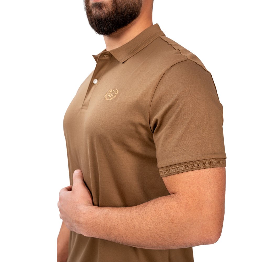 Men's Slim Fit Interlock Polo With Embroidery - Liquid Touch S - Shop Giordano