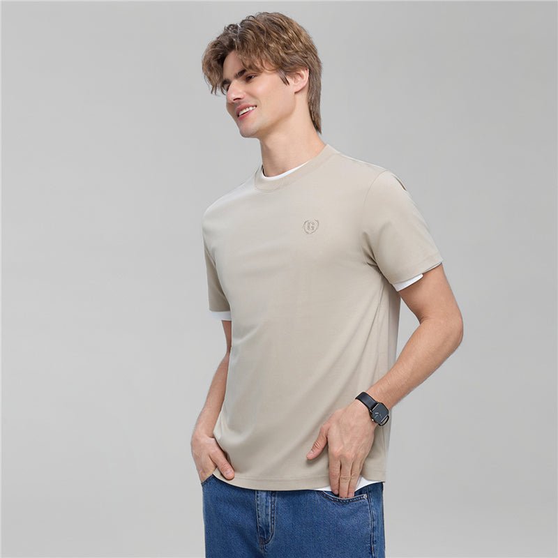Men's Slim Fit Liquid Touch Cotton Crew Neck Tee S - Shop Giordano