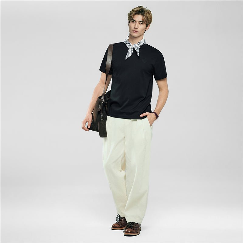 Men's Slim Fit Liquid Touch Cotton Crew Neck Tee S - Shop Giordano