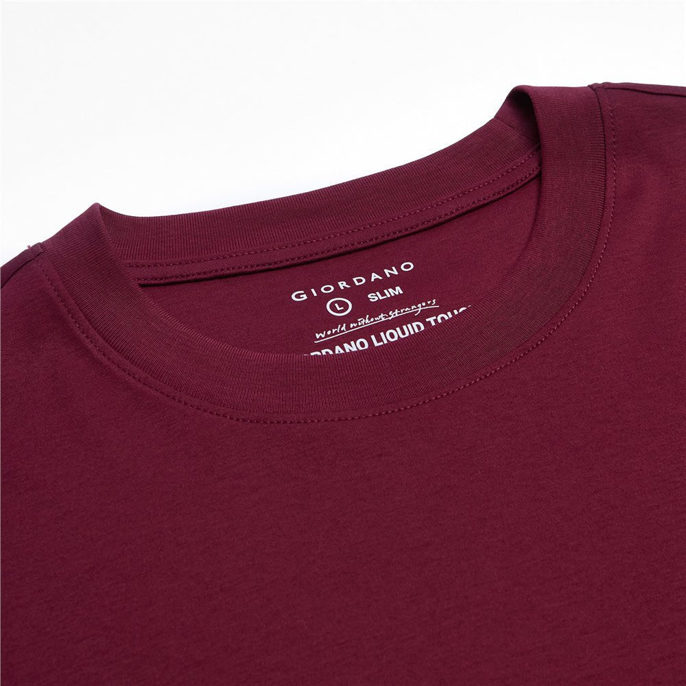 Men's Slim Fit Liquid Touch Cotton Crew Neck Tee S - Shop Giordano