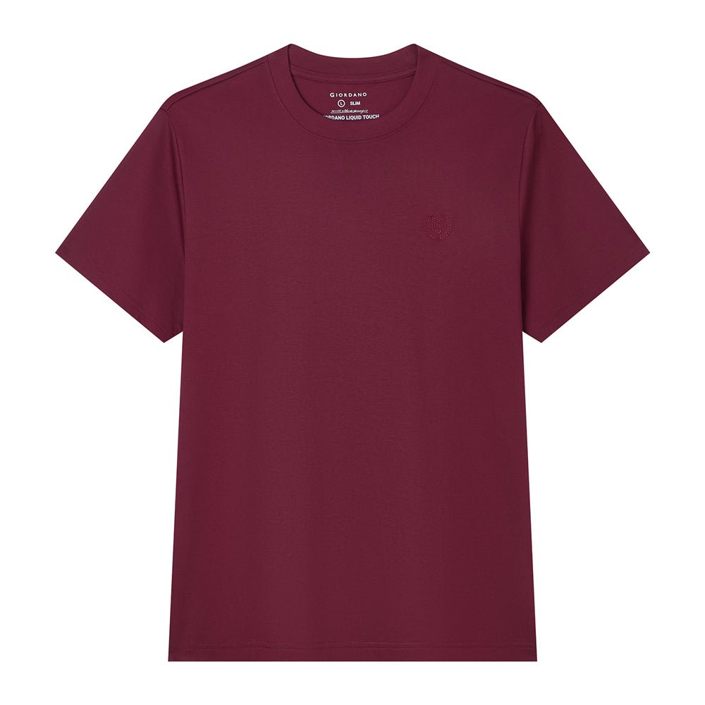 Men's Slim Fit Liquid Touch Cotton Crew Neck Tee S - Shop Giordano
