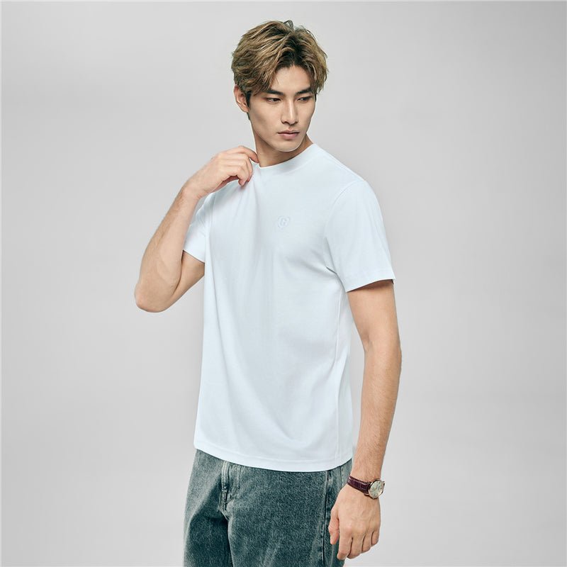 Men's Slim Fit Liquid Touch Cotton Crew Neck Tee S - Shop Giordano