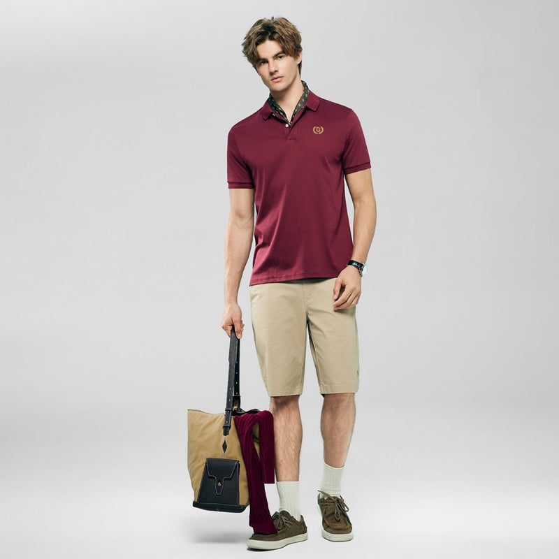 Giordano Men's Slim Fit Liquid Touch Cotton Interlock Polo - Premium Polo