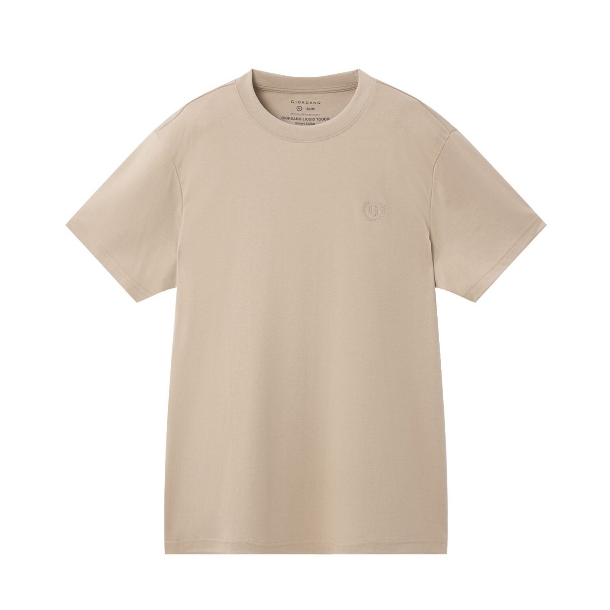 Men's Slim Fit Liquid Touch Smart Collar Tee - Giordano