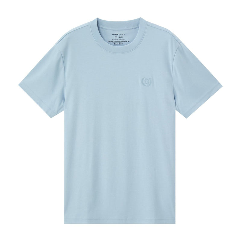 Men's Slim Fit Liquid Touch Smart Collar Tee S - Shop Giordano