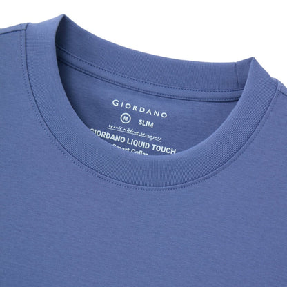 Men's Slim Fit Liquid Touch Smart Collar Tee - Giordano