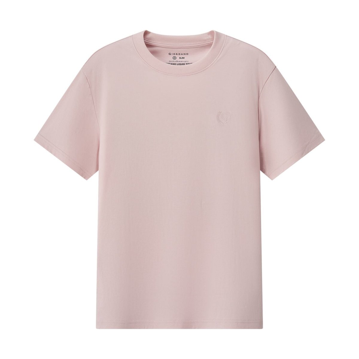 Men's Slim Fit Liquid Touch Smart Collar Tee - Giordano