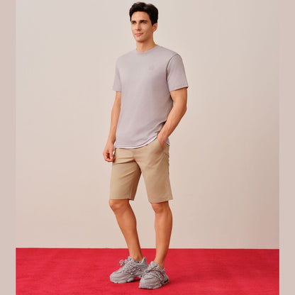 Men's Slim Fit Liquid Touch Smart Collar Tee - Giordano