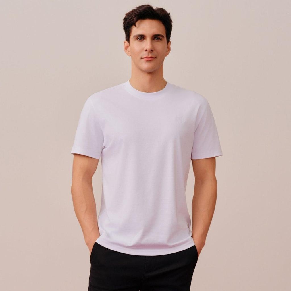 Men's Slim Fit Liquid Touch Smart Collar Tee S - Shop Giordano