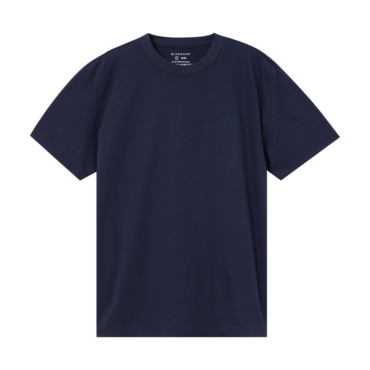 Men's Slim Fit Liquid Touch Smart Collar Tee - Giordano