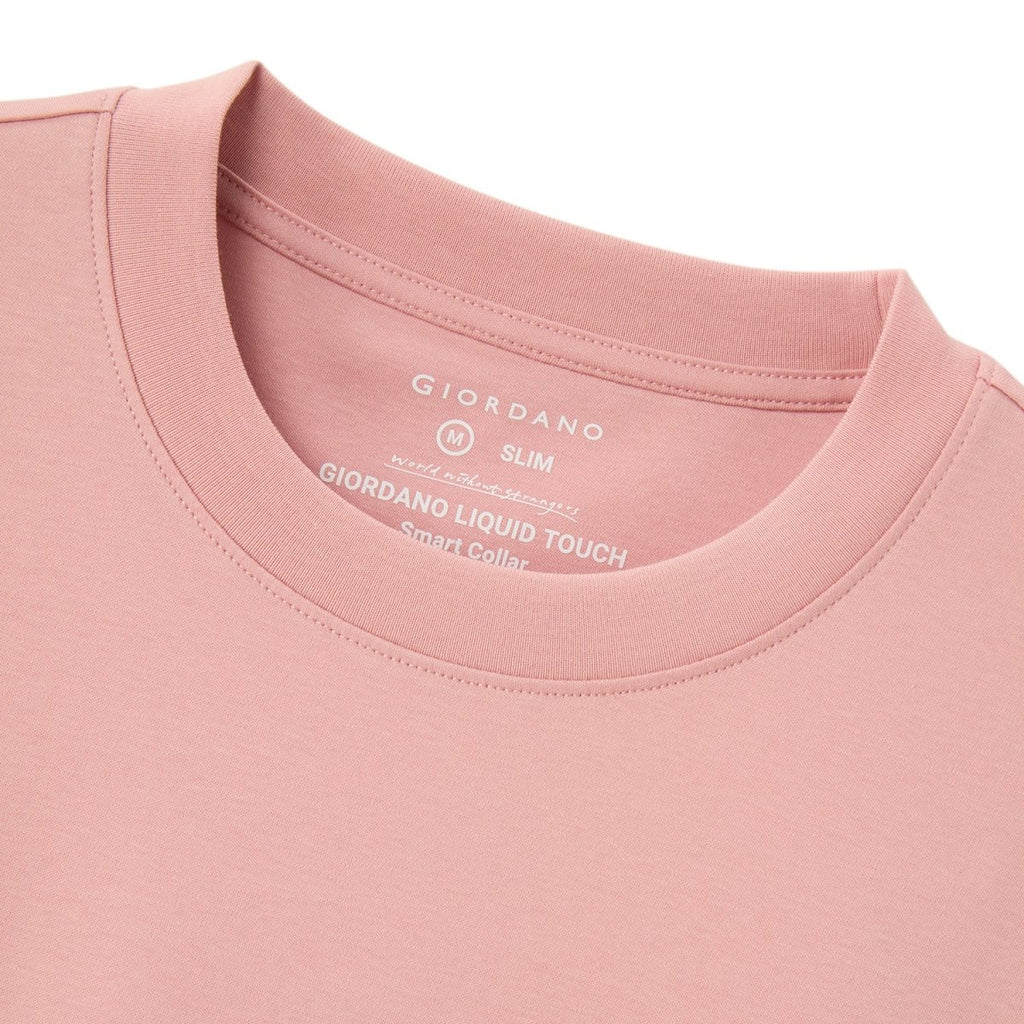 Men's Slim Fit Liquid Touch Smart Collar Tee S - Shop Giordano