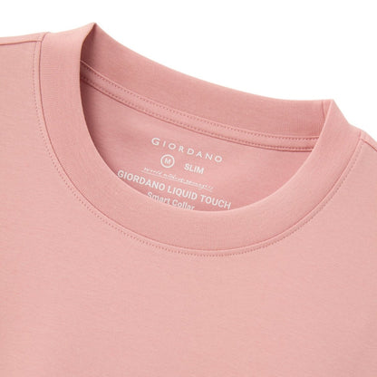 Men's Slim Fit Liquid Touch Smart Collar Tee - Giordano