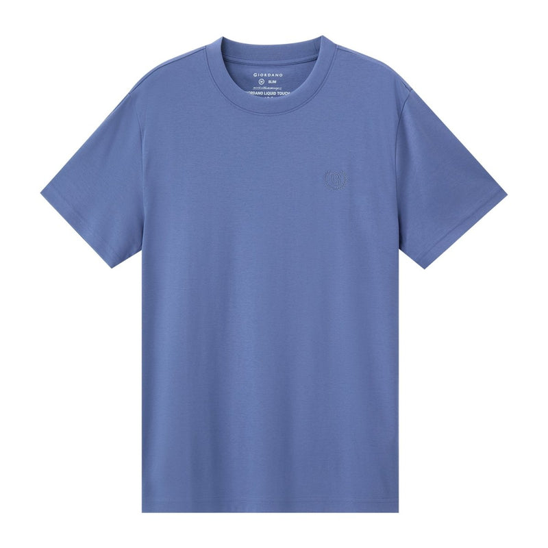 Men's Slim Fit Liquid Touch Smart Collar Tee S - Shop Giordano