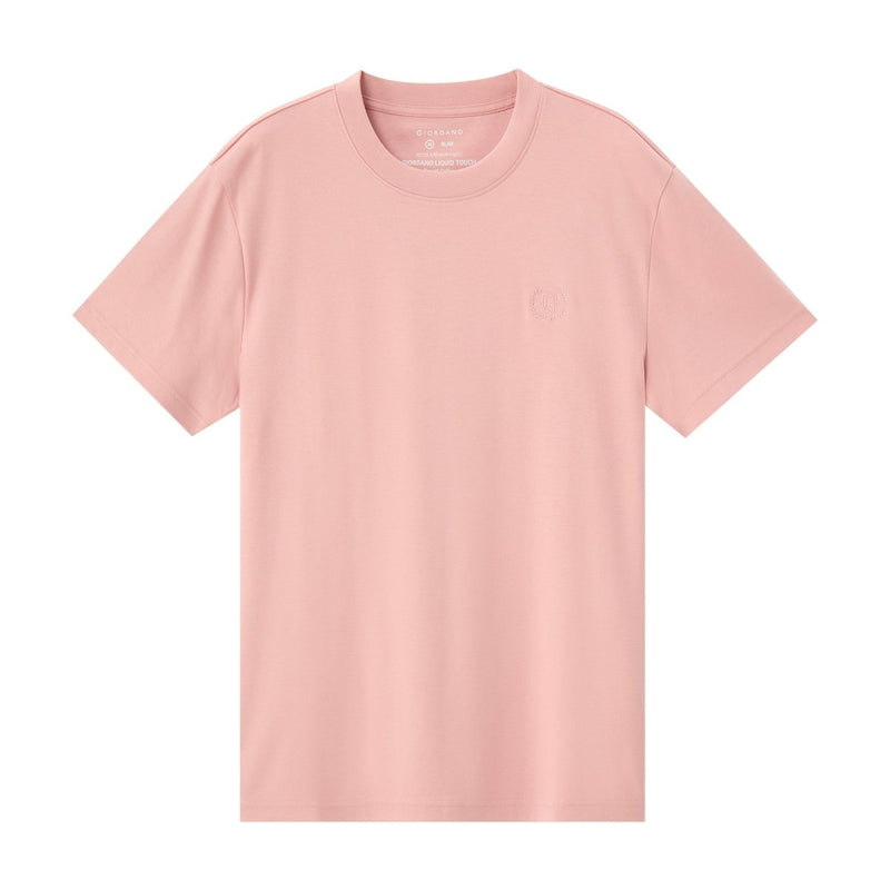 Giordano Men's Slim Fit Liquid Touch Smart Collar Tee - Premium Tee