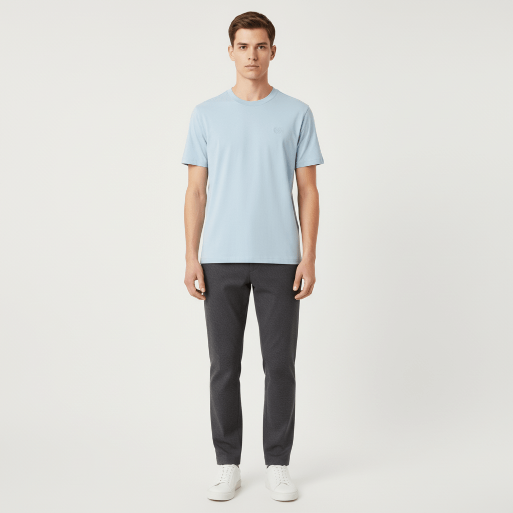 Men's Slim Fit Liquid Touch Smart Collar Tee S - Shop Giordano