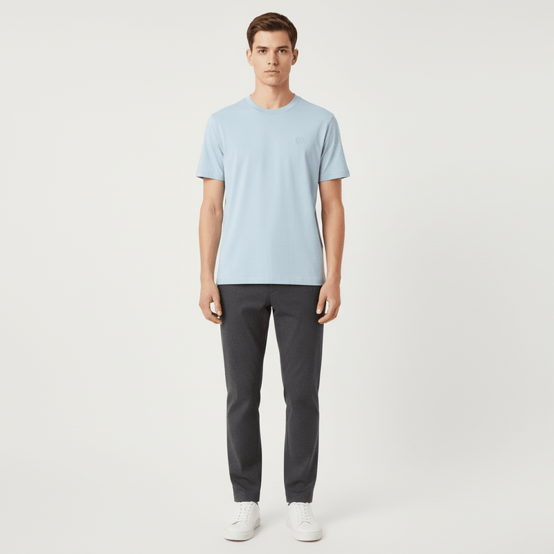 Men's Slim Fit Liquid Touch Smart Collar Tee S - Shop Giordano