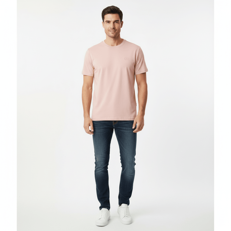Giordano Men's Slim Fit Liquid Touch Smart Collar Tee - Premium Tee