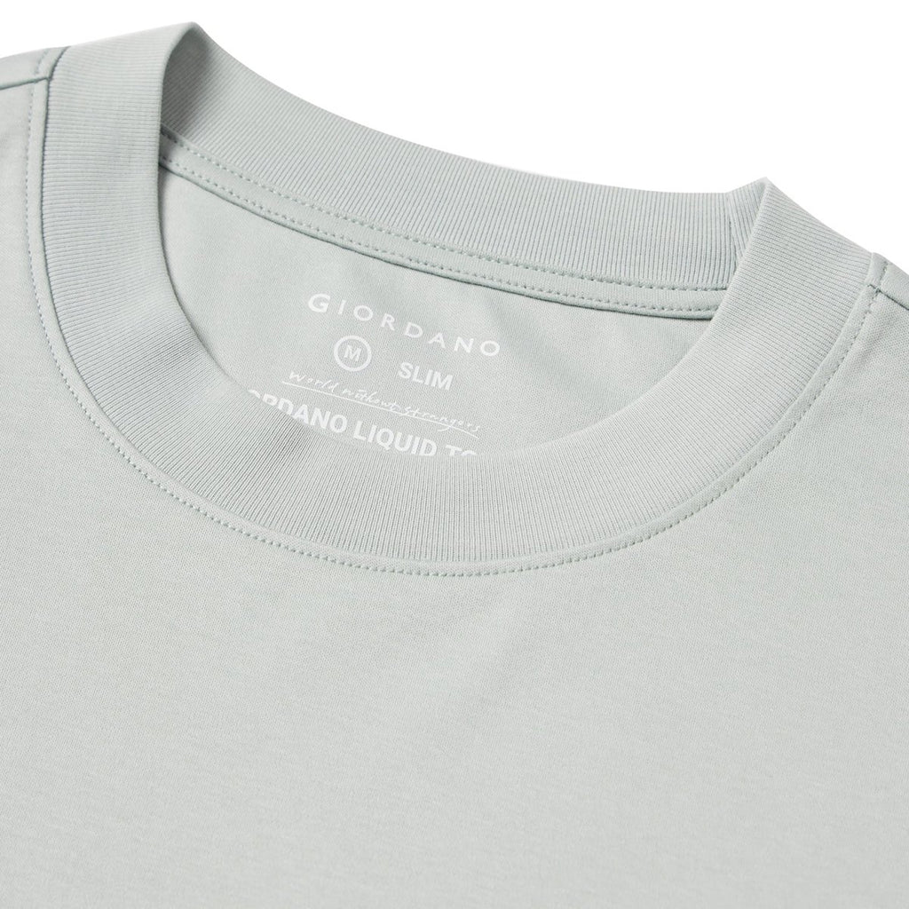 Men's Slim Fit Liquid Touch Smart Collar Tee S - Shop Giordano