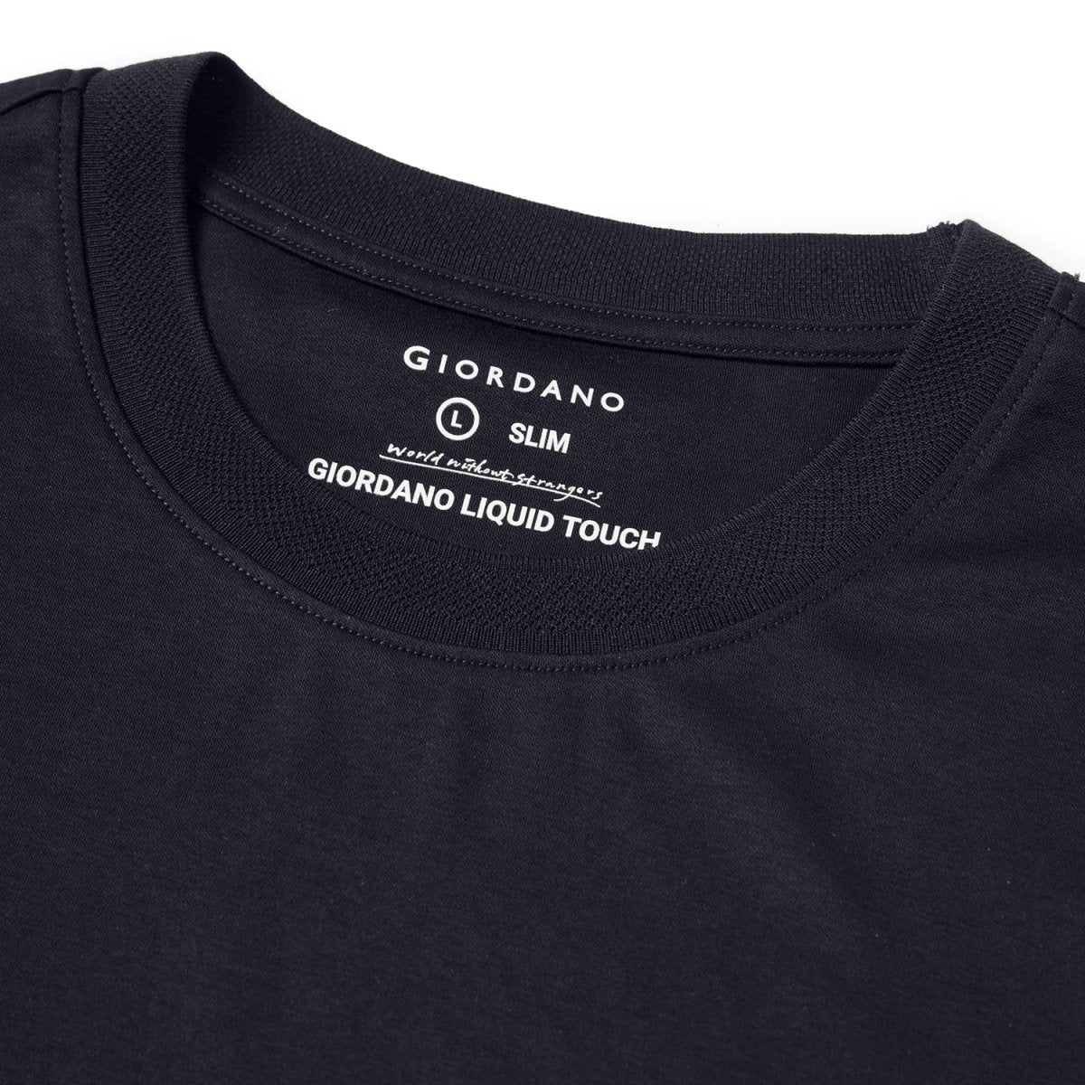 Giordano Men's Slim Fit Liquid Touch Tee | | Soft Cotton Crew Neck T-Shirt - Premium Tee