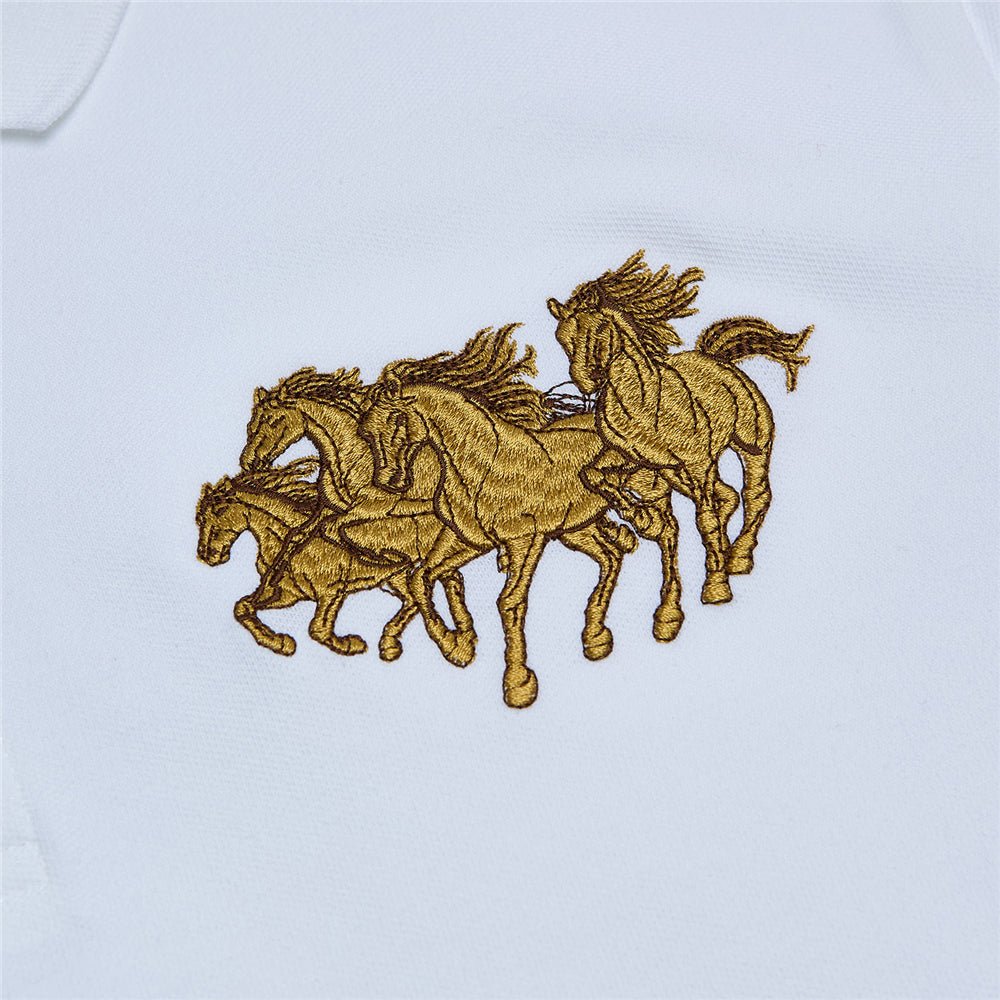 Men’S Slim Fit Lny Embroidery Lycra Pique Polo S - Shop Giordano