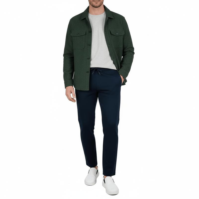 Men's Slim Fit Mid - Rise Interlock Jogger Pants S - Shop Giordano