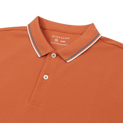 Men's Slim Fit Pique Polo - Giordano