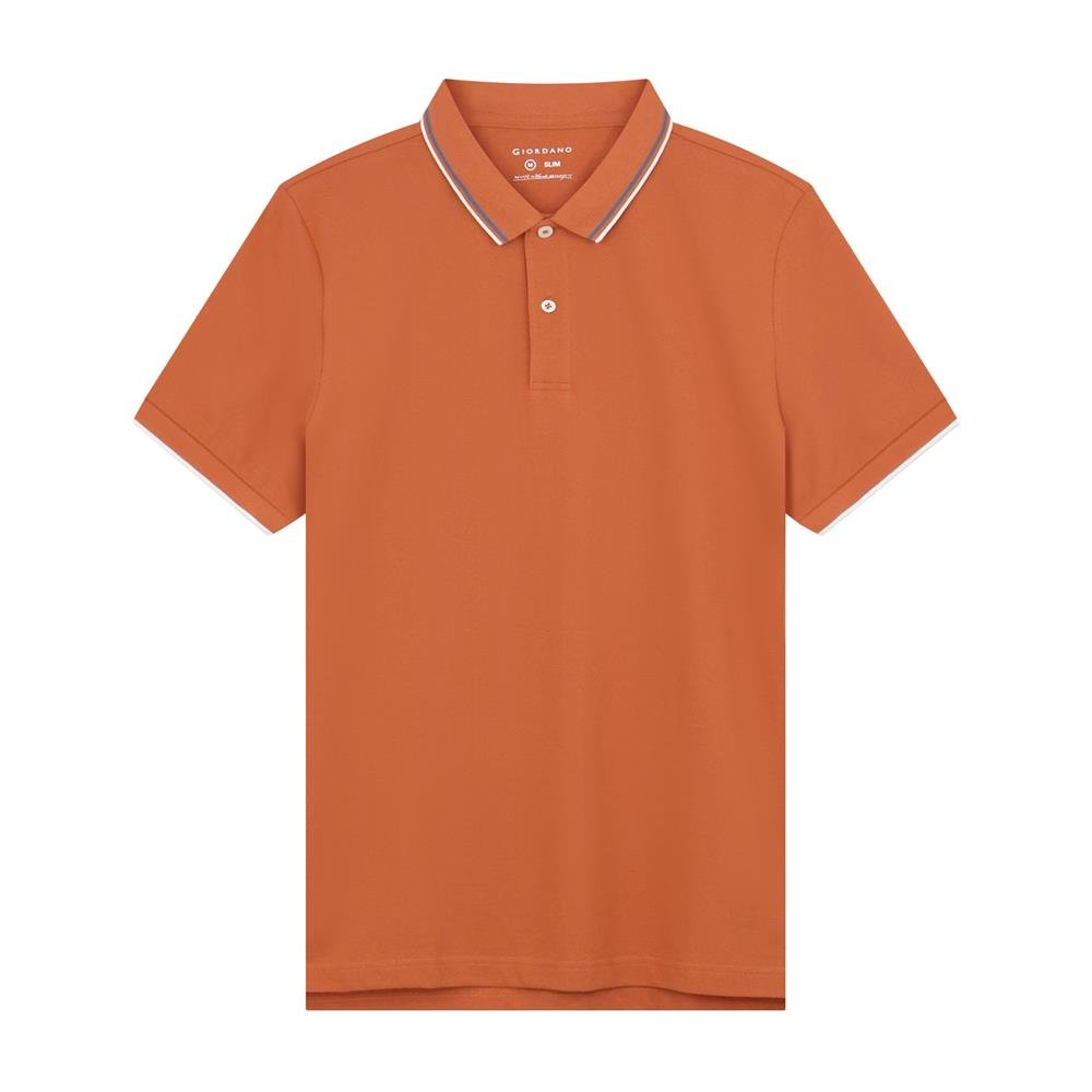 Men's Slim Fit Pique Polo - Giordano