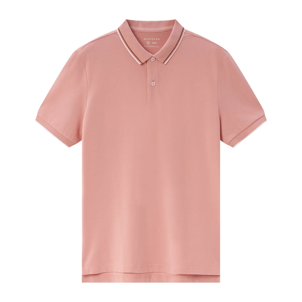 Men's Slim Fit Pique Polo: Elevated Comfort, Modern Style S - Shop Giordano
