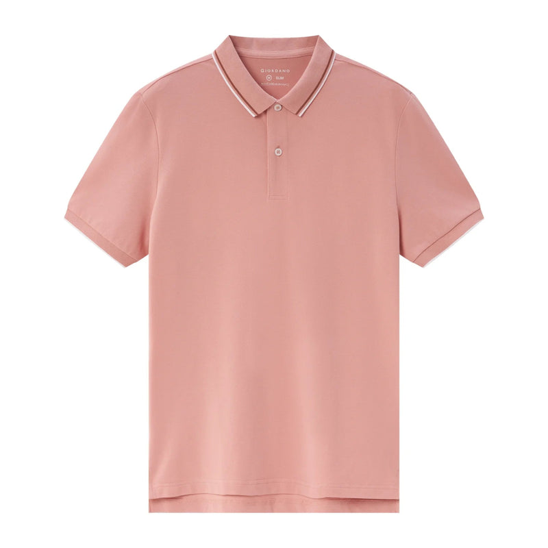 Men's Slim Fit Pique Polo: Elevated Comfort, Modern Style S - Shop Giordano